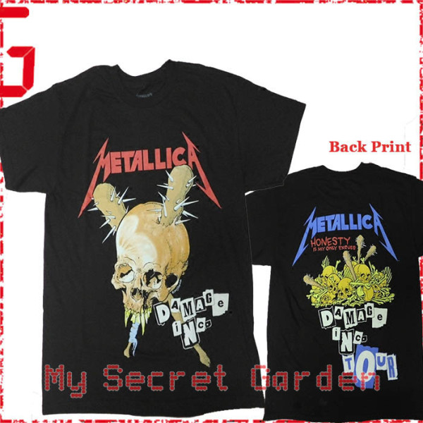 Metallica - Damage Inc Tour Official T Shirt ( Men M, XL) ***READY TO SHIP from Hong Kong***